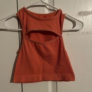 Urban top with peep hole